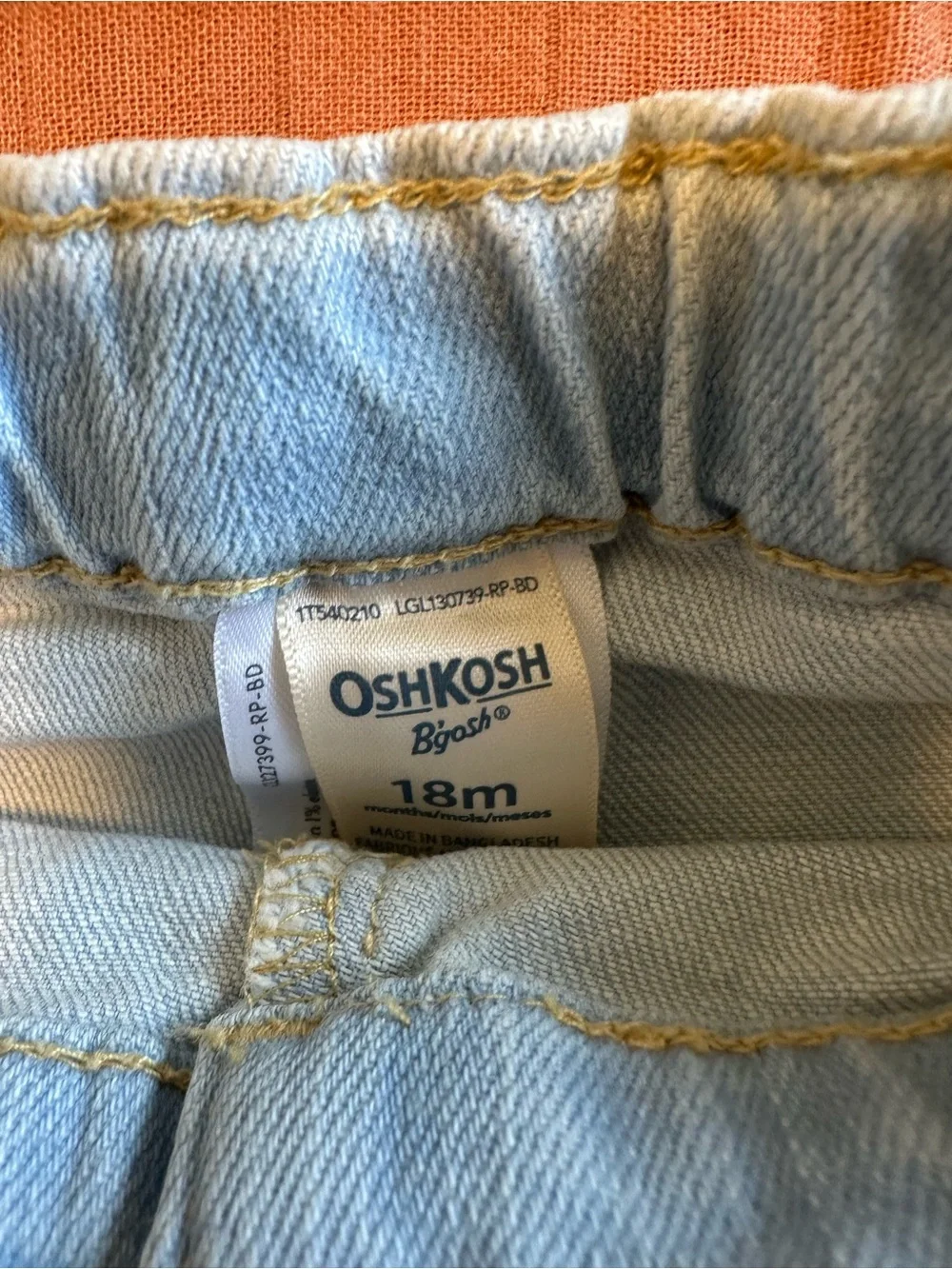 OshKosh B’gosh Baby Girl Denim Jacket & Floral Skort Set 18M